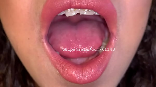 Sexy Latina Showing Her Mouth