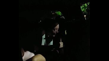 Fuckin this with hoe in the car