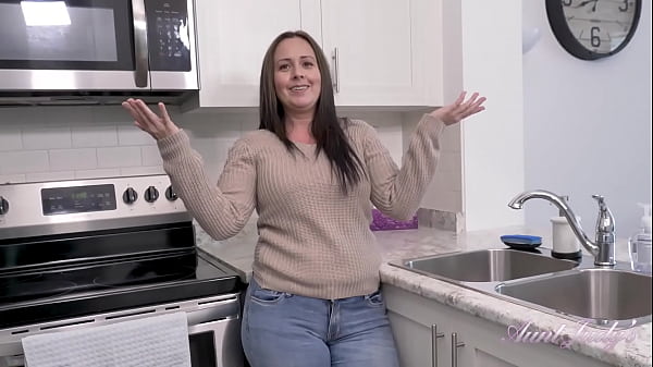 Busty Big Ass MILF Brandii Banks rubs her Hairy Pussy and Sucks You Off