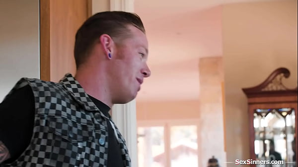 Big tit mature Katie Morgan cant withstand her stepdaughters bfs seduction and lets him lick her hairy pussy.The busty milf deepthroats and rides cock  