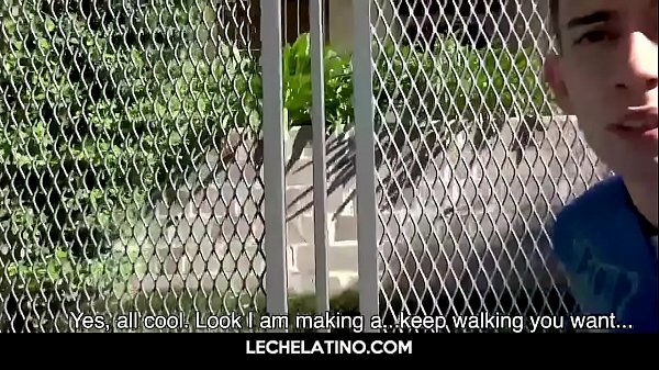 Young str8 Latin boy swallows big cock and sucks it like crazy for some cash 