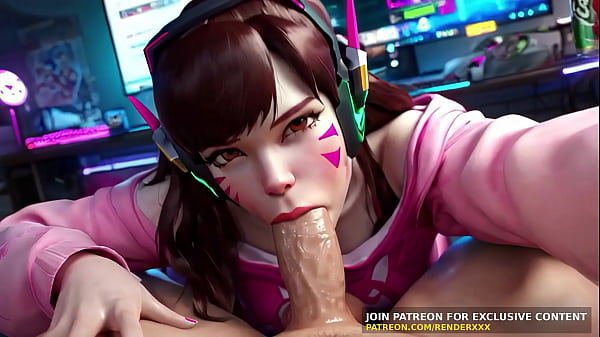 Overwatch D.va - POV Blowjob Titfuck