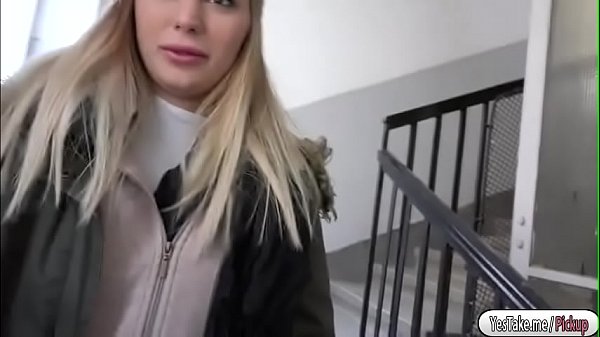 Haley buys something to cook when he meet a stranger and takes her to his place to have a chat. The guy is interested in her so he gets straight to the point and offer her money to show her tits