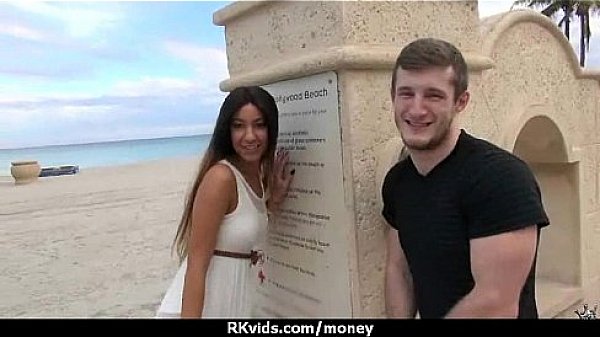 Desperate teen naked in public and fucks to pay rent 15