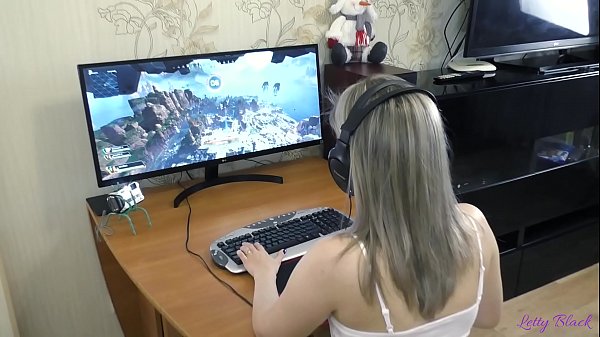 Gamer Girl Gets Fucked During a Live Broadcast - Letty Black  