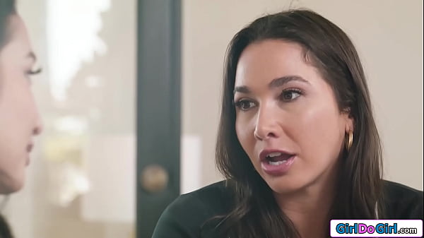 Asian Avery Black wants to thank big tit latina Karlee Grey and the best way is through sex.The small boobs brunette licks the busty babes hairy pussy