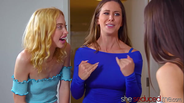 Big Tits MILF Squirting On Teen Lesbians