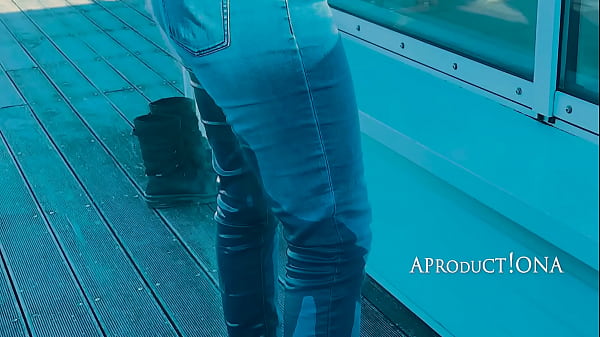 Aleya Sun Wetting Jeans in the Shopping Mall  