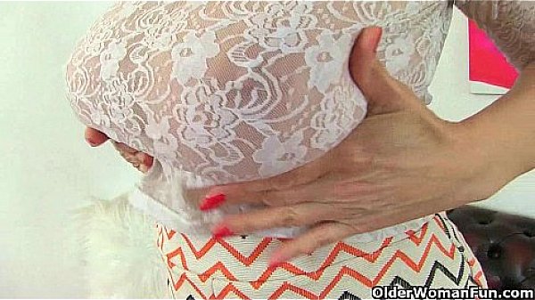 Milf Lucy Gresty is showing off Britain's best mature boobs