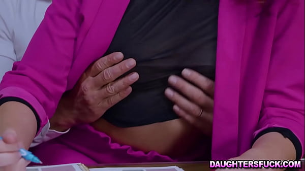 Dixie and Willow Enjoy Foursome Office Sex