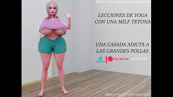 MILF es follada en el yoga 3d