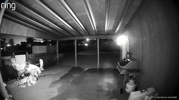 filling her mouth and pussy on  backporch  