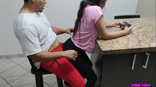 My Naughty Step Niece Sit on my Legs and I took the phone away for her to play but she started to move a lot 