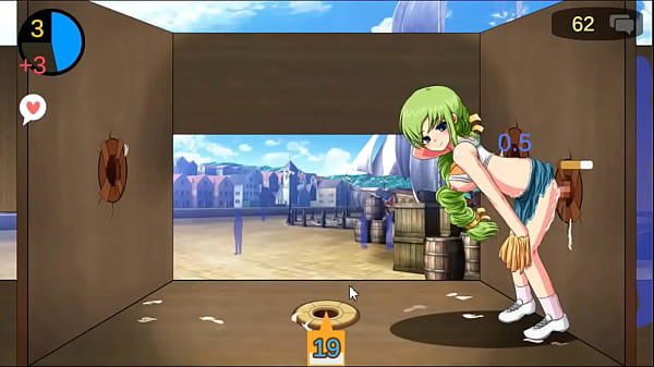 Cute 18yo maid in erotic hentai ryona game video  