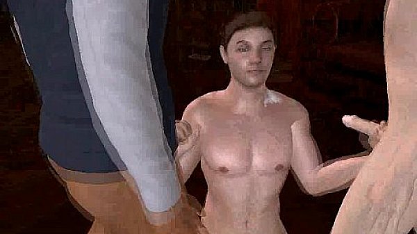 Horny 3D cartoon hunk sucks cock and gets fucked