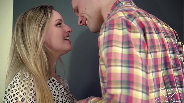 Charlie sucks Finley Kay's balls and spits on his cock before deep throating him