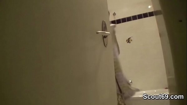 Caught Petite Step-Sister in Shower and Seduce to Fuck