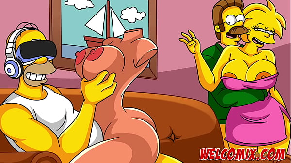 Flandis ripped the hottie's ass! Simpsons porn toons  