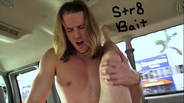 BUS - Beautiful Straight Hunk With Gorgeous Long Hair Dips His Dick In Gay Ass