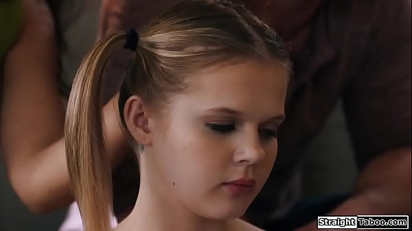 Teen babysitter agrees to have DDLG relationship with bosses and pees on her pants.The petite blonde sucks the milf big tits and gives bj.Shes fucked 