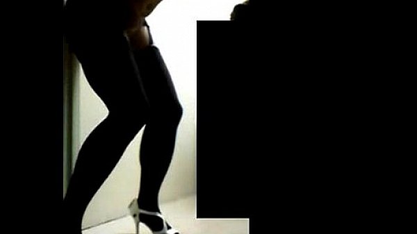 sissy CD ass fuck dildo standing up cumshot