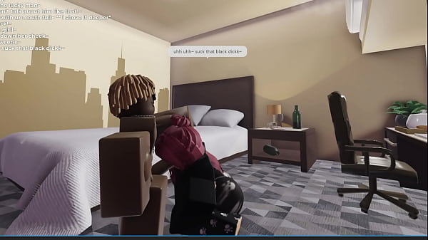 Collector comes to collect debt but husband isn't home, slutty wife pays with her pussy and ass (Roblox Debt)  