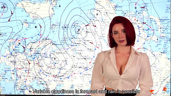 Weather Forecast Presenter Fucks on Live News and Receives Two Cumshots POV