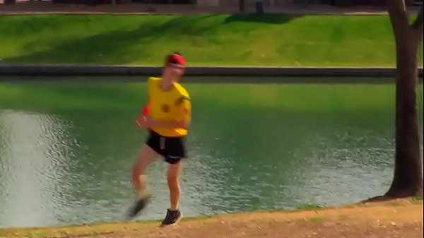 Aspiring sport twink blown and stroked