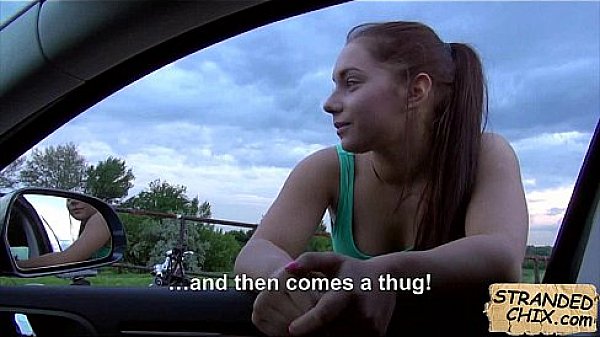 Amateur babe blowjob while driving Jenny Dark.1.1