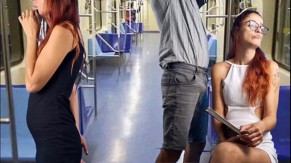 Slutty student lets stranger grope her ass in public!