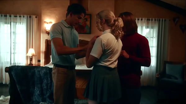 When Lexi is haning out with her two male besties, they realize she's never done a double penetration before, so its time to get this out of hte way!  