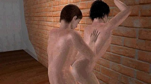 Hot 3D twinks are fucking in their apartment