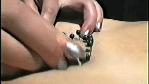 Tied up amateur slave girl gets pierced by mistress  