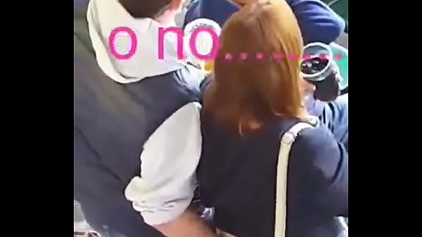 Touching my girlfriend's pussy on the stadium