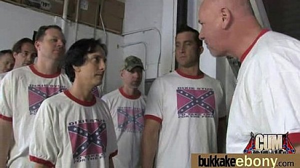 Ebony Babe Sucks Group Of White Guys 5  