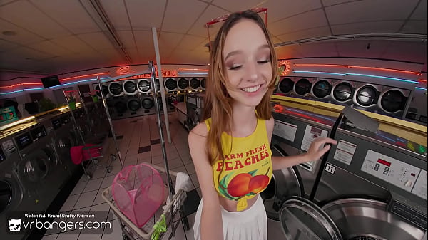 VR Bangers: Skinny Ginger Babe Fucks  In The Laundry Room
