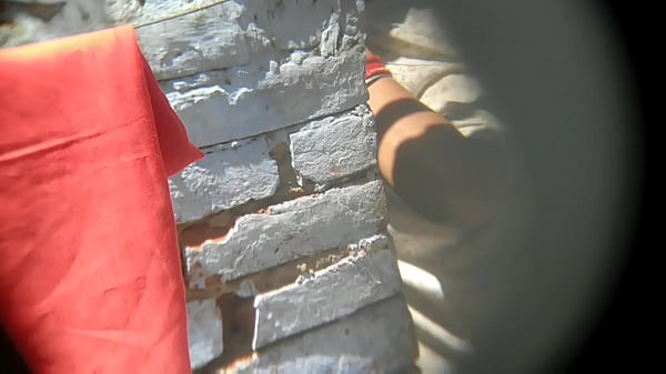 Nangi aunty ka bath  door peeping tom