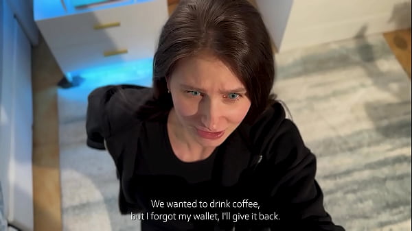 Invited her for coffee, but before that fucked her in the mouth