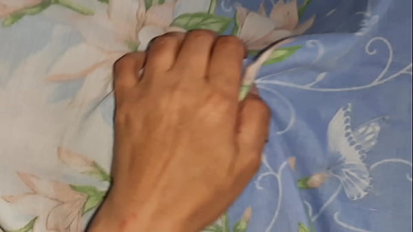 Hot lesbian threesome under the blanket  