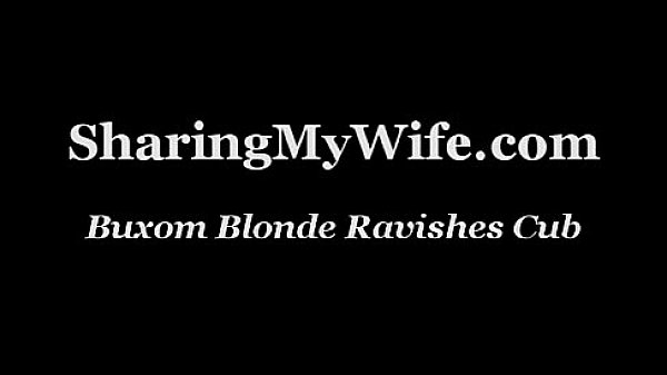 Buxom Blonde Ravishes Cub