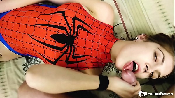 Once she was done sucking him off, he pounded her pussy and came over her.