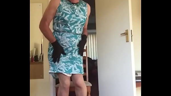 Gloves & Mask, - Green Dress 