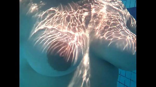 playing naked at a pool on our vacation