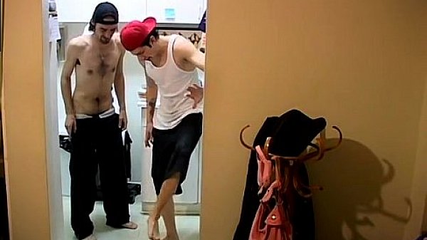 Pissing in white young boy gay twink briefs Ian & Dustin Desperate To