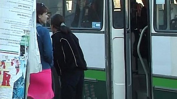 Babe gets fucked on street sex