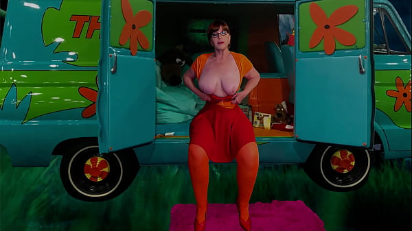 Mature Gilf Velma Scooby Doo cosplay cock sucking blowjob 