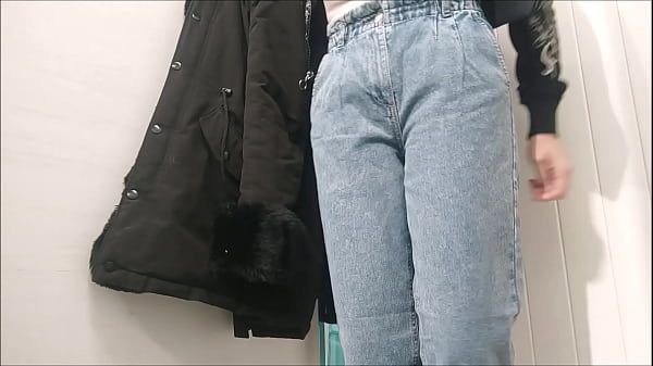 shopping time, see how is this dress on me, spy me in a fitting room