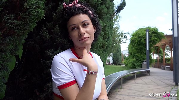 GERMAN SCOUT - DEEP BAREBACK ASS FUCK FOR LATINA TEEN AT PUBLIC AGENT CAST  