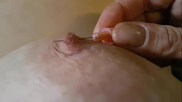 I love the pain of pushing a through my hard nipple, then playing with it to make me cum incredibly hard  