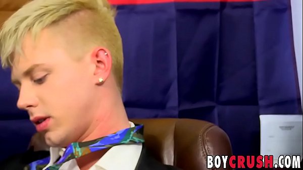 Anally pounded office twink cumming hard  